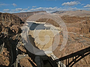 View of the Hoover Dam from the Mike O`CallaghanÃ¢â¬âPat Tillman Memorial Bridge, Nevada